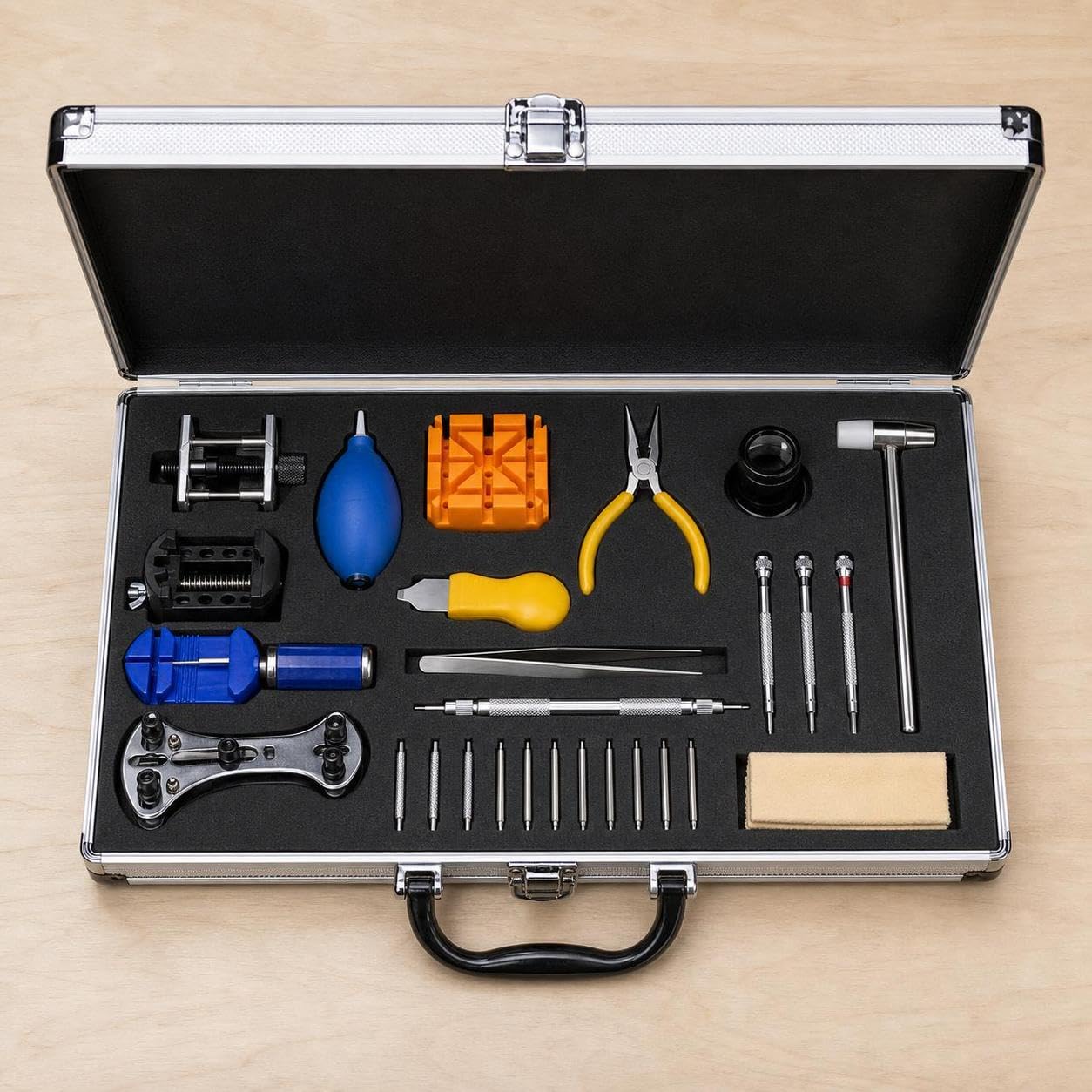 Uhrenreparatur-Set, 40-teilig, Metall