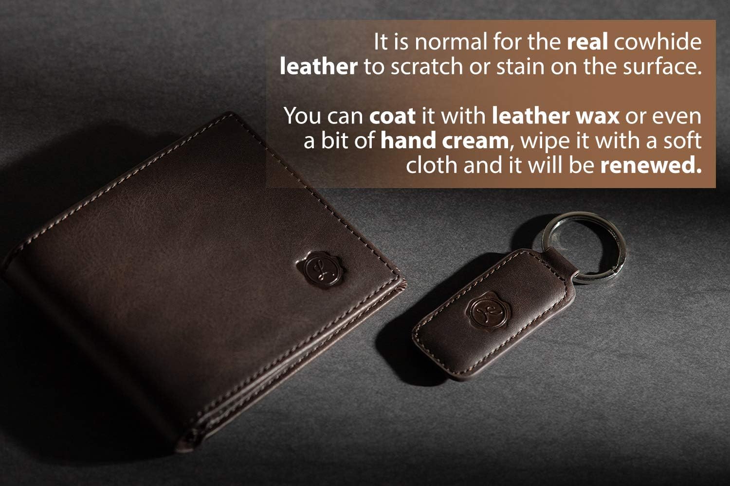 LAGOART Genuine Leather Bifold Wallets For Men Front Pocket Slim Mens Wallet 2 ID Window (Blue)