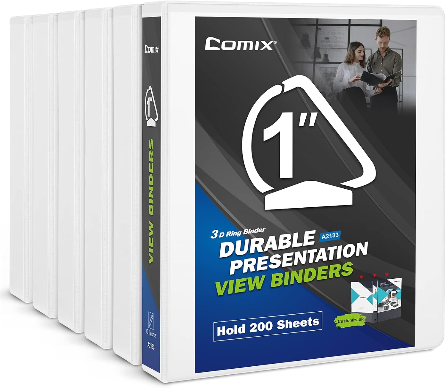 Buy Comix Durable 3Ring Binder with 1inch DShaped Rings can Hold up