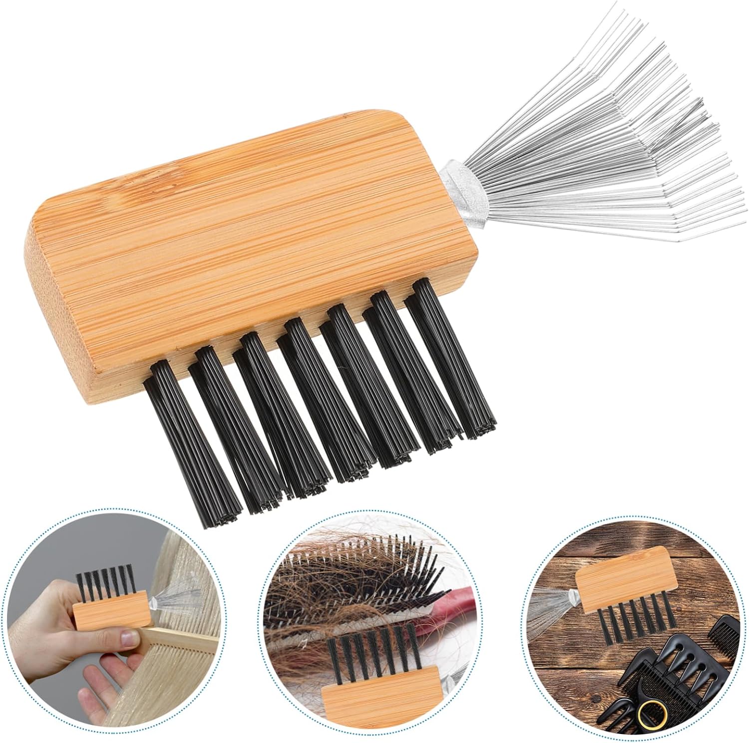 Flower Frog Rake Metal Wood Cleaning Tool for Floral Residue
