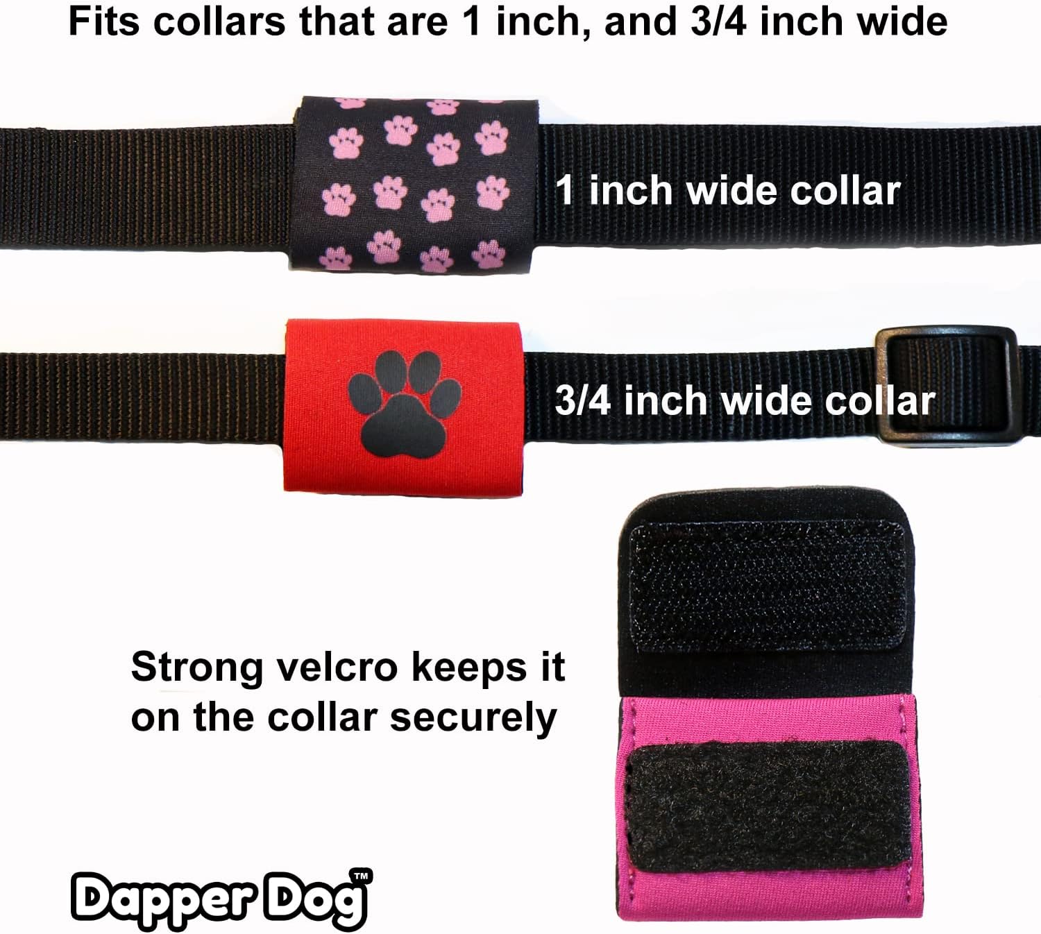 Dapper Dog Pet Tag Silencer and Air Tag Holder - US Flag image 4