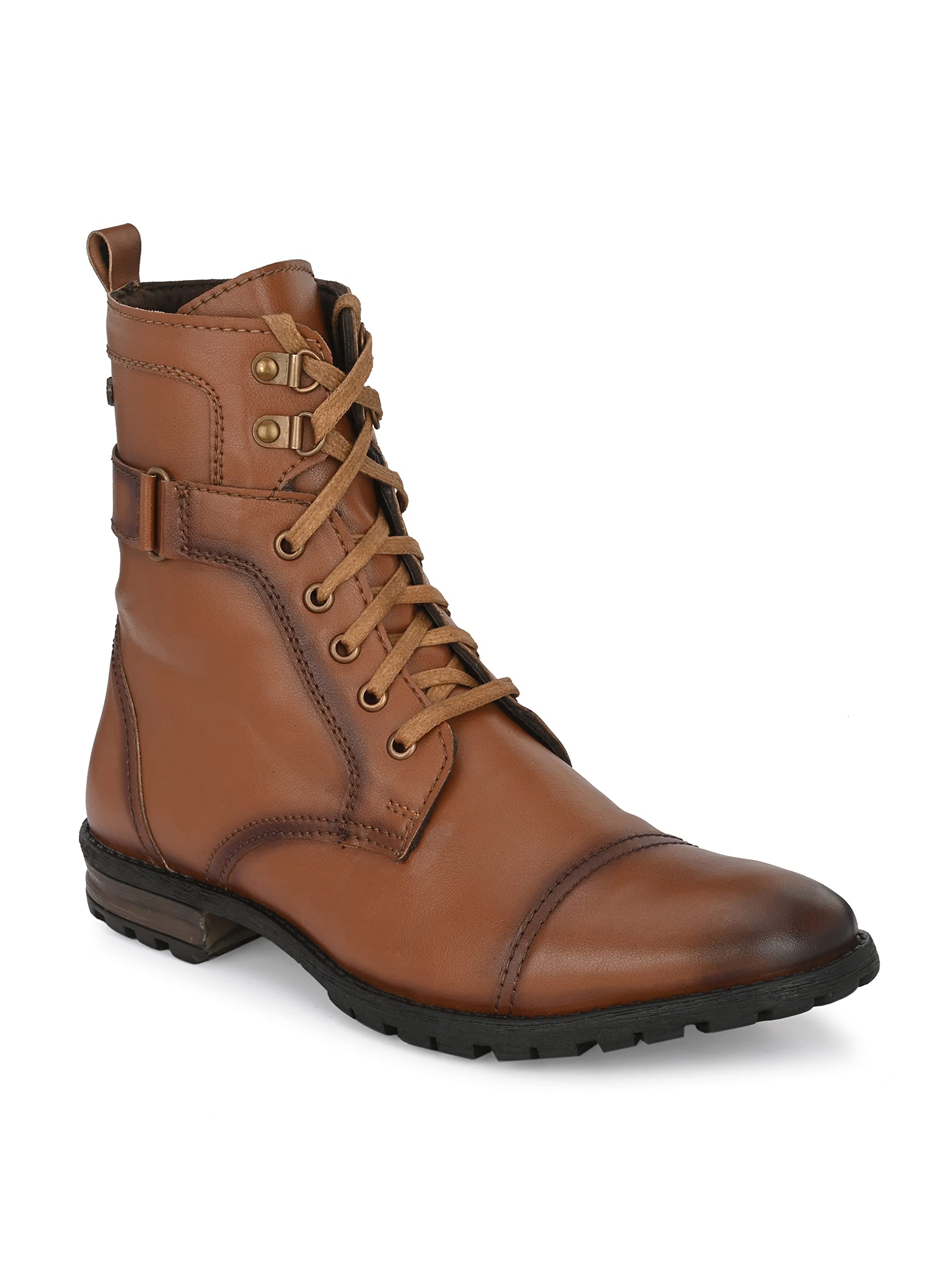 Delize Mens Black Derby High Ankle Boots (B08KRKBT1H) Amazon Price History, Amazon Price Tracker