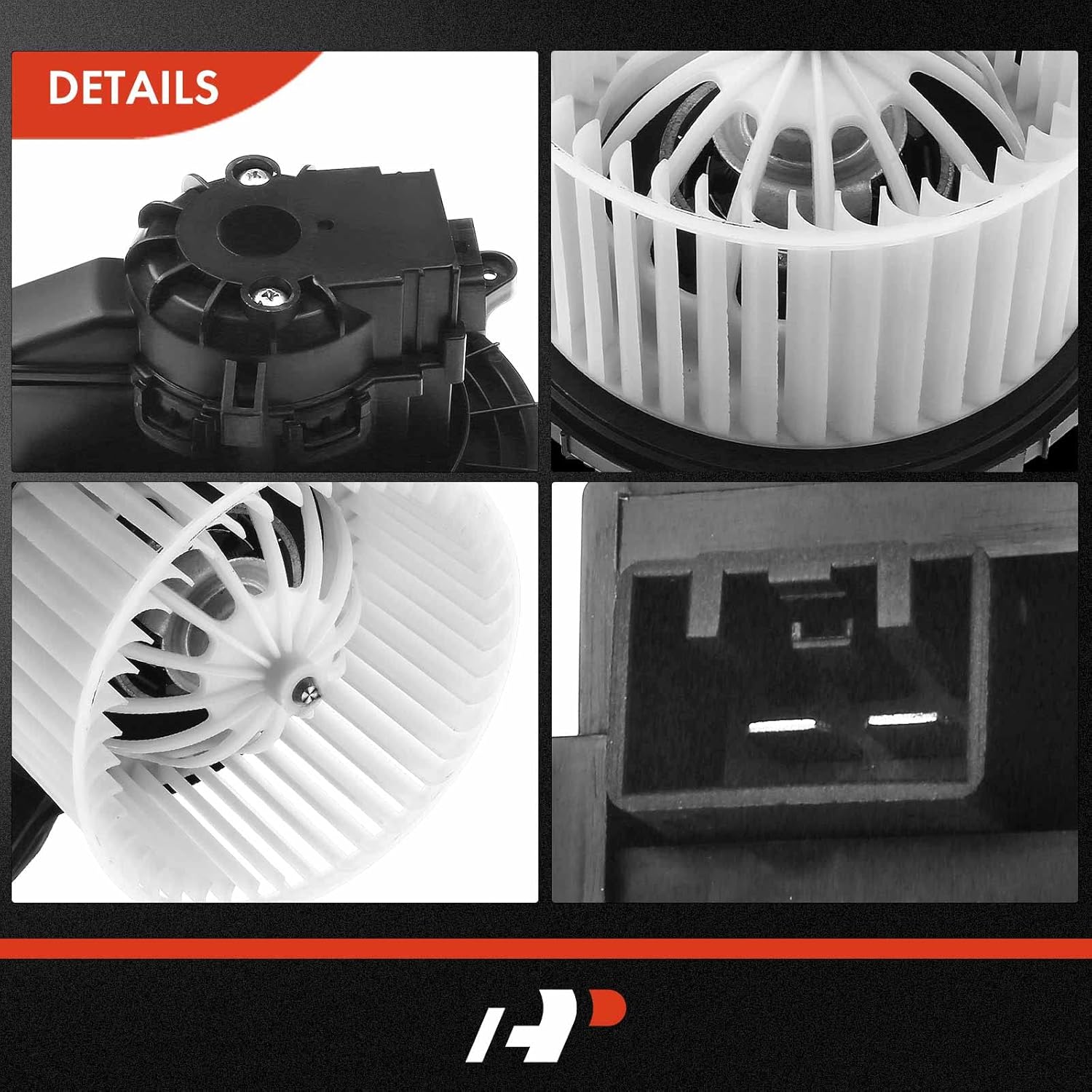 A-Premium HVAC Heater Blower Motor and Resistor Assembly Compatible with Chevrolet, GMC, Buick, Cadillac & Saturn Vehicles - Traverse, Tahoe, Acadia, Yukon, Enclave, Escalade, XT6, Outlook - Rear Side