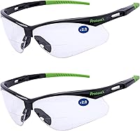 Vista 48 de ProtectX Anteojos de seguridad clásicos, lentes antivaho resistentes a los arañazos, gafas protectoras para el trabajo, interior/exterior, ANSI Z87.1