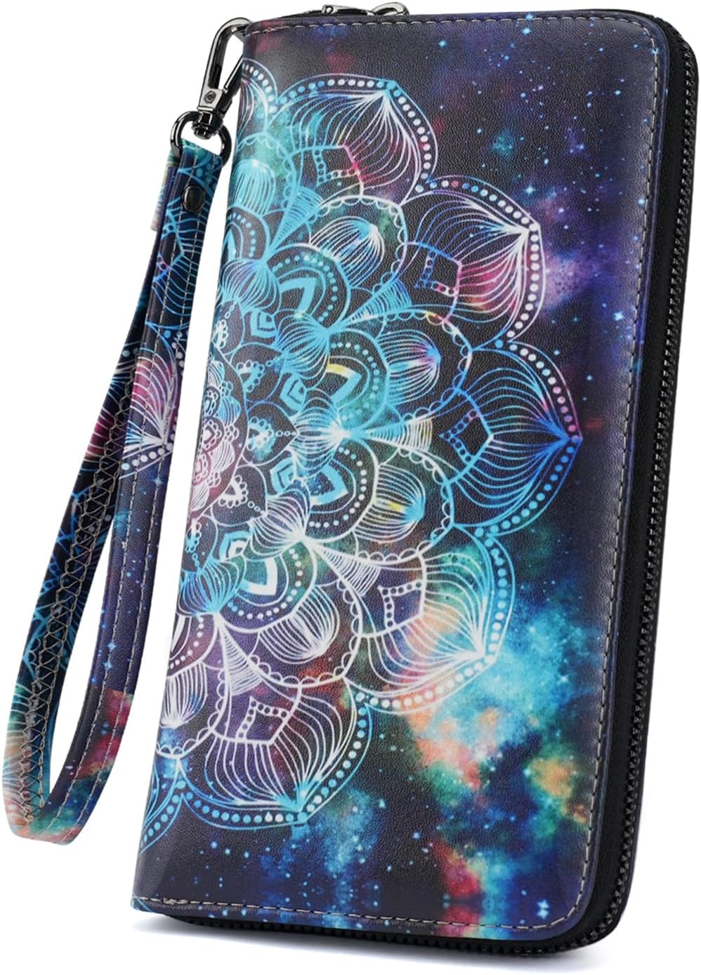 APHISON Wallet Women Large Capacity Clutch Purse For Ladies Card Holder RFID Wristlet Phone Zipper Coin Travel Pocket