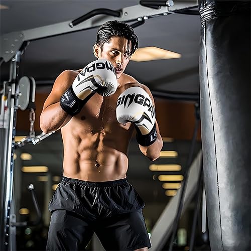 Miniatura 2 de Guantes de boxeo, entrenamiento de boxeo profesional, guantes de kickboxing para hombres, mujeres, adultos, niños, acolchado de varias capas