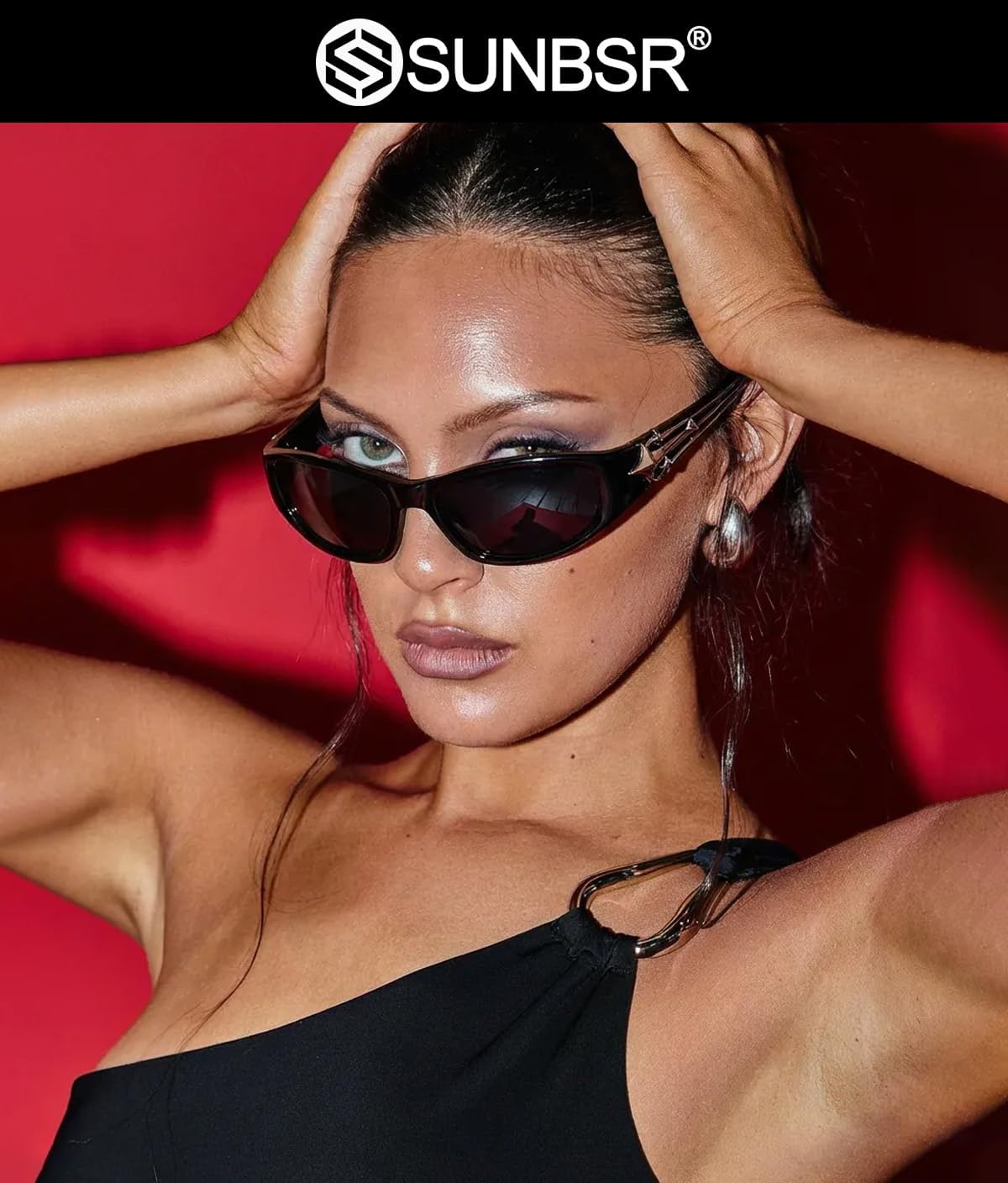 Fashion Y2k Sunglasses for Women Men 2026 Vintage Wrap Around Sun Glasses Punk Sport Shades UV Protection