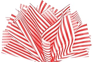Flexicore Packaging Premium Quality Red Stripe Print Gift Wrap Tissue Paper