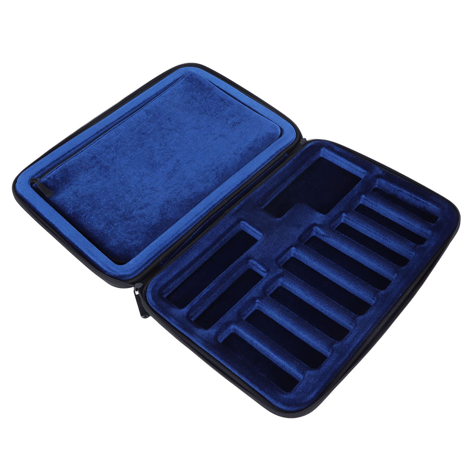 Tissting Estuche para Boquillas de Saxofón y Clarinete, Bolsa de Almacenamiento Portátil con Tela Oxford y División Ajustable para 12 Piezas Accesorio Organizador Músicos Profesionales y Estudiantes