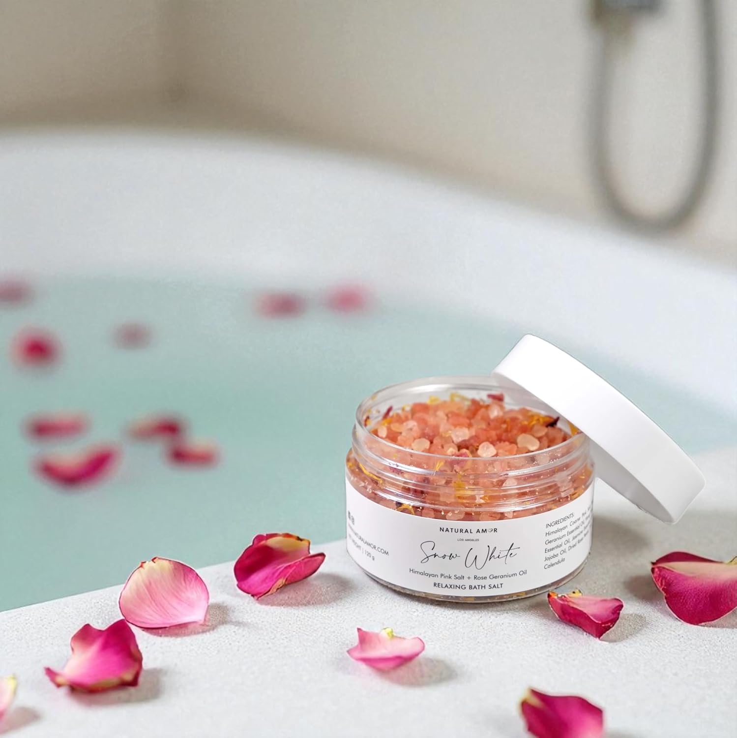 Natural Amor Handmade Bath Body Gift Set,6 pcs Self Care Gift for Women,Includes Soap Bar, Bath Bomb, Clay Mask, Candle- Thank you Gift for Pampering Serenity image 8 of 9 B0BFGCSVYZ