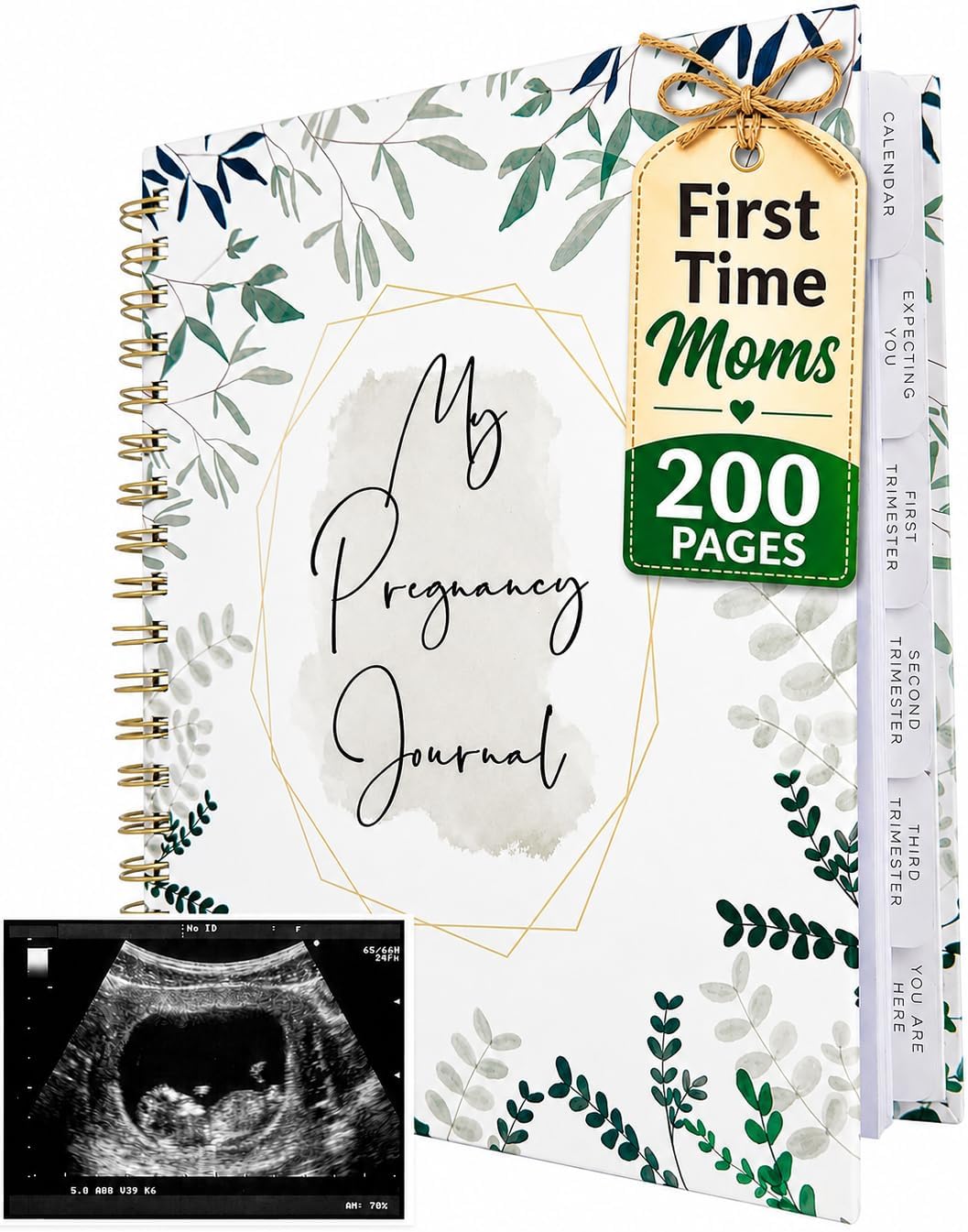 Pregnancy Journal for First Time Moms | Weekly Pregnancy Tracker & Baby Memory Book | 200-Page Pregnancy Planner | Pregnancy Must Haves Keepsake Gift | Premium Hardcover Pregnancy Book for Expecting