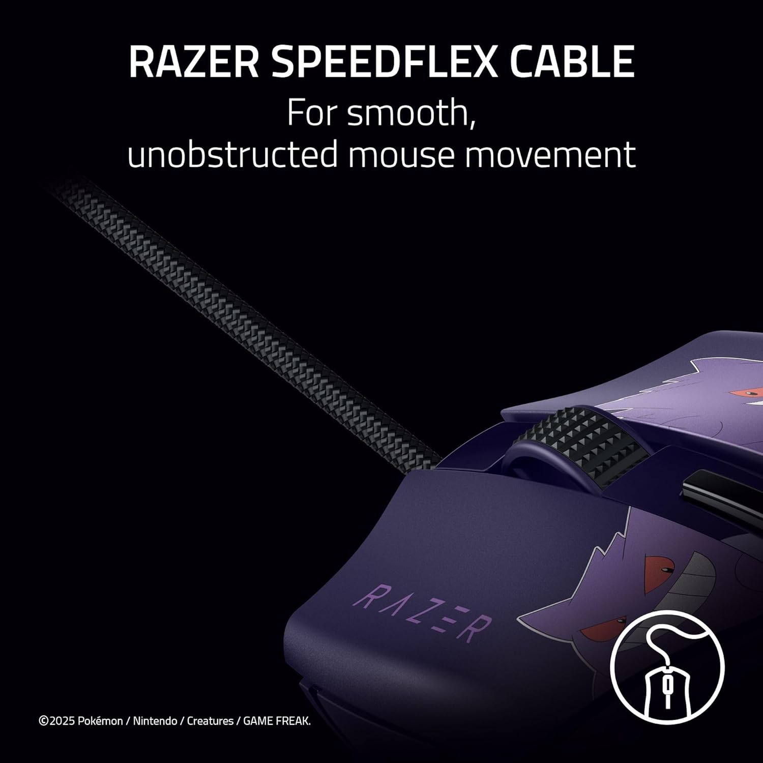 עכבר גיימינג חוטי Cobra Pokémon Gengar Edition מבית Razer