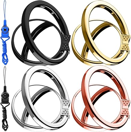 Tel?fono Celular Titular Anillo de Dedo, Superficie Espejo 4 Pack 360 Grados Grip Kickstand para iPhone 7, Samsung Galaxy S8 borde S7, Tablet, Montaje Coche Magn?tico - Oro Rosa, Oro, Plata, Negro Tel?fono Celular Titular Anillo de Dedo, Superficie Espejo 4 Pack 360 Grados Grip Kickstand para iPhone 7, Samsung Galaxy S8 borde S7, Tablet, Montaje Coche Magn?tico - Oro Rosa, Oro, Plata, Negro