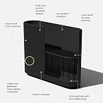 Veradek Demi Series Span Planter for Front Porch, Patio, Backyard | Durable Plastic-Stone Composite Material | Modern Décor for Shrubs, Flowers