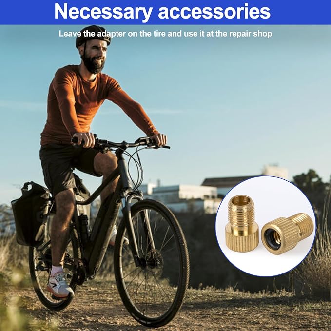 Adaptador Válvula Presta a Schrader para Bicicleta 8 Pzas miniatura 5