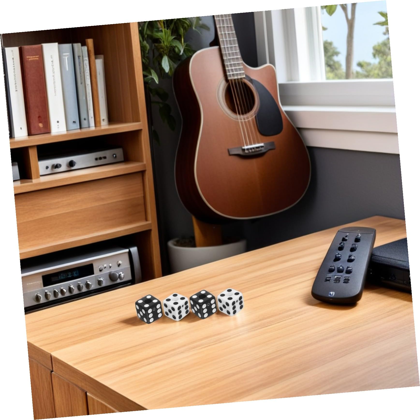 2 Set Pomelli Chitarra Dado Neri e Manopole Controllo Volume e Tono in Plastica per Basso Elettrico con Chiave Accessori Resistenti per Musicisti Professionisti