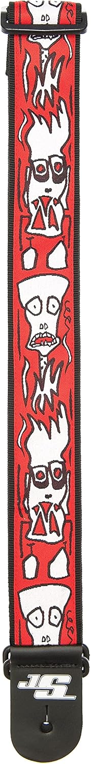 D'Addario 50 MM Js Strap, Skull 'N Bones