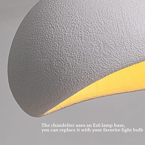 Miniatura 7 de JAYMP Lámpara colgante Wabi Sabi de tamaño mini de 11.8 in para comedor, cocina, isla, pasillo, lámpara colgante moderna E26, base E26, estilo