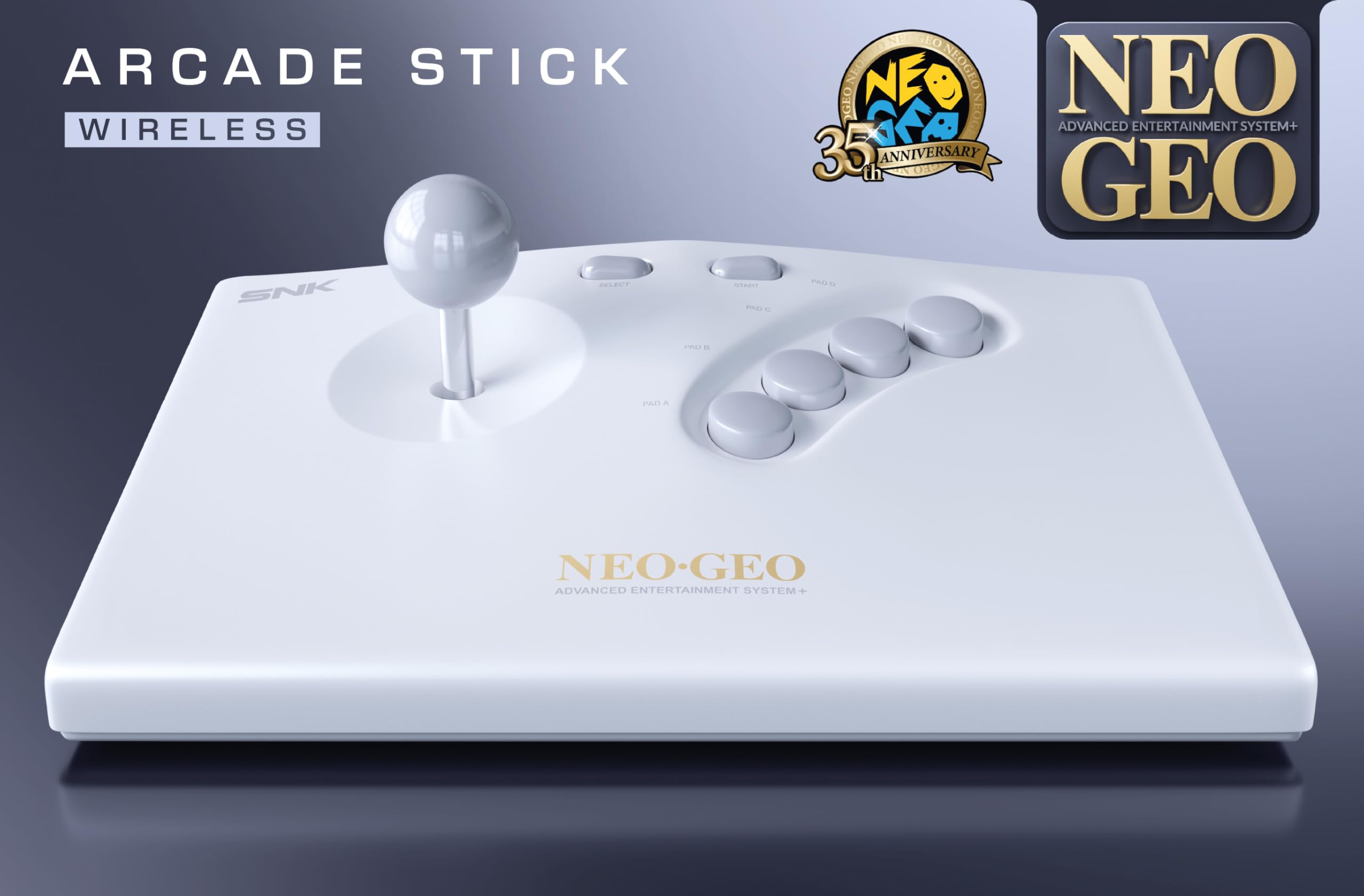 Amazon.com: NEOGEO AES+ Arcade Stick (White) : Video Games
