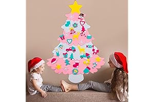 OurWarm Kids Felt Christmas Tree for Kids to Decorate