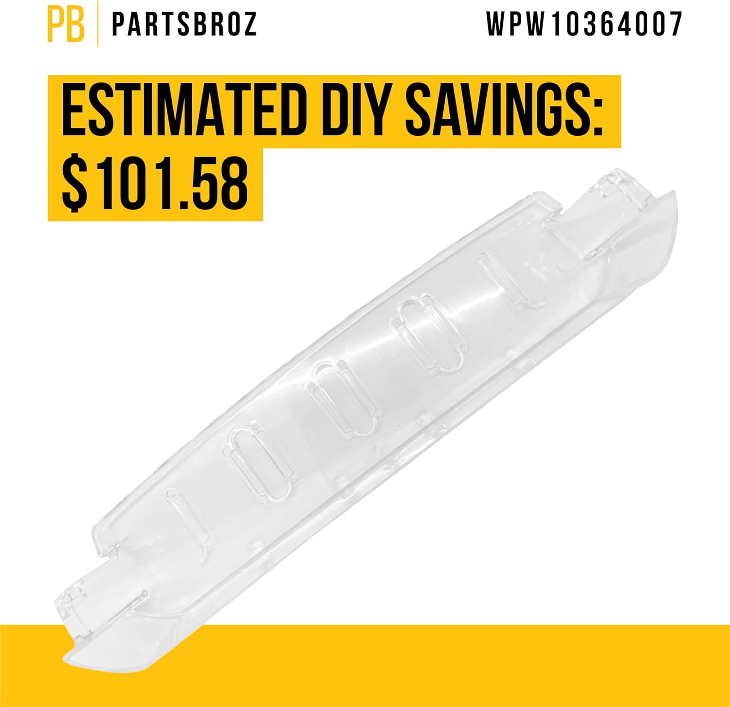 PartsBroz WPW10364007 Door Shelf Bin - Compatible With Whirlpool Maytag KitchenAid Jenn-Air Amana Refrigerator - Replaces AP6020449 W10364007 2311298 PS11753768 - Durable Storage Solution