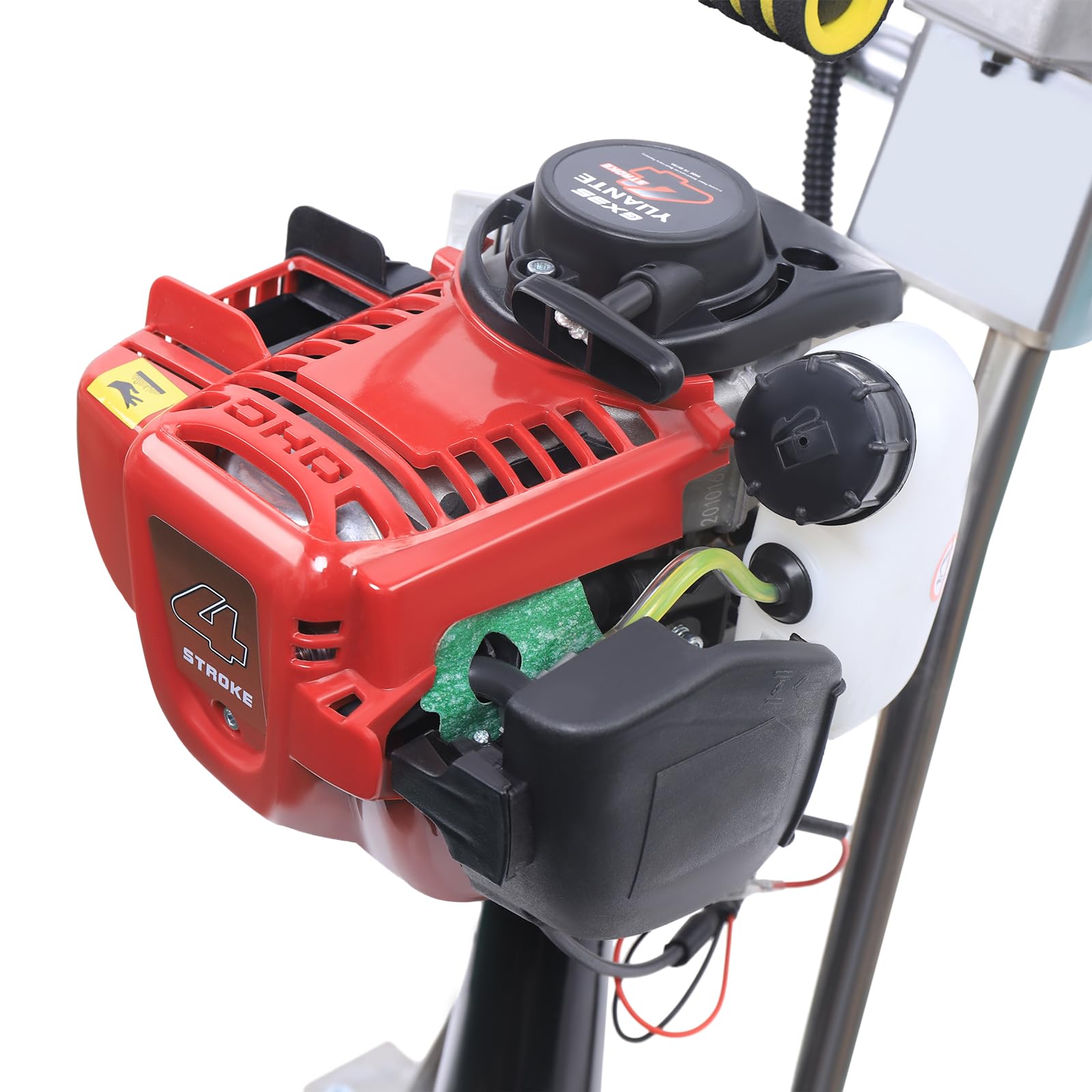 Rüttelplatte,4 Takt Benzin Zement Vibrationsmaschine Beton Vibrator Surface Finishing 900w Beton Vibrator 35,8cc,Für Häusern, Tunneln und Brücken