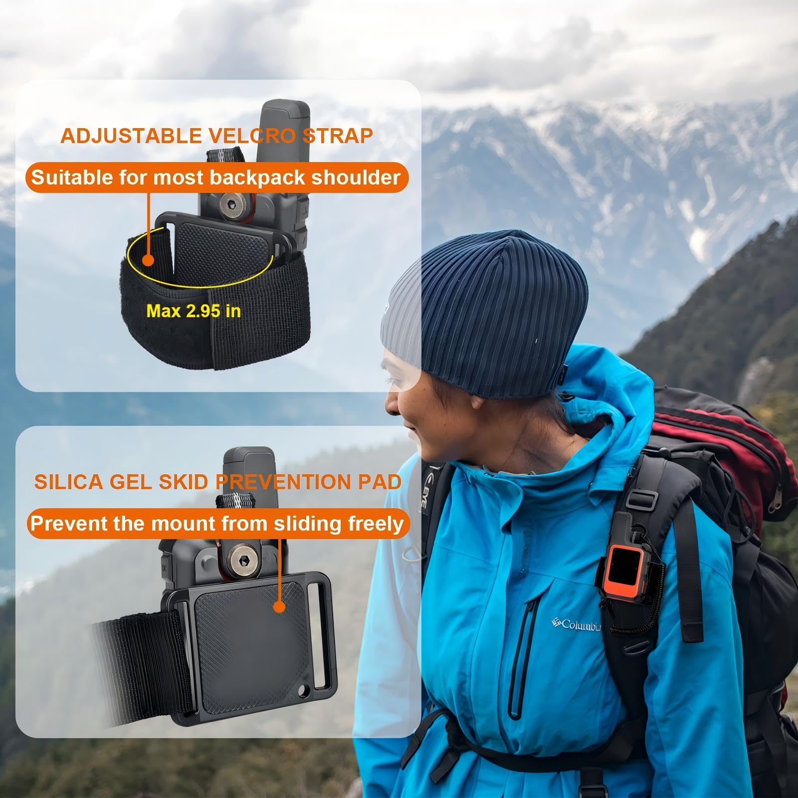 iGuerburn Backpack Tether for Garmin inReach MINI/MINI 2 Handheld GPS