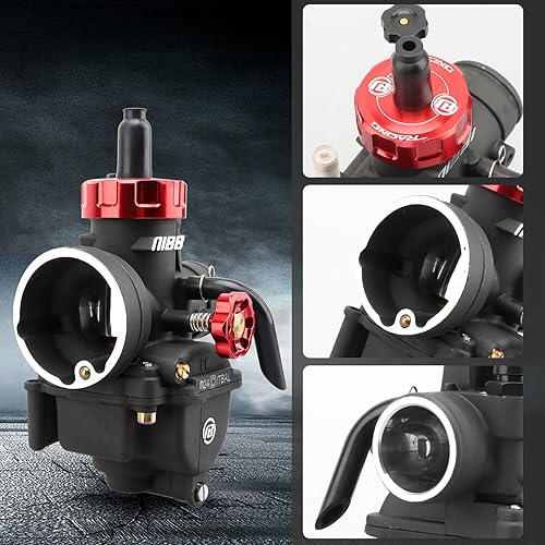 Miniatura 4 de NIBBI Carburador PE24mm 140cc - 150cc de repuesto de alto rendimiento con chorros de carbohidratos, apto para YAMAHA Honda Apollo SSR TTR TAOTAO ATV
