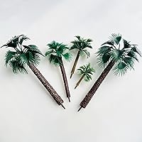 Vista 7 de Woohome Árboles en miniatura - Árboles modelo mixto para modelo, tren, paisaje, arquitectura, manualidades de bricolaje (30 piezas)