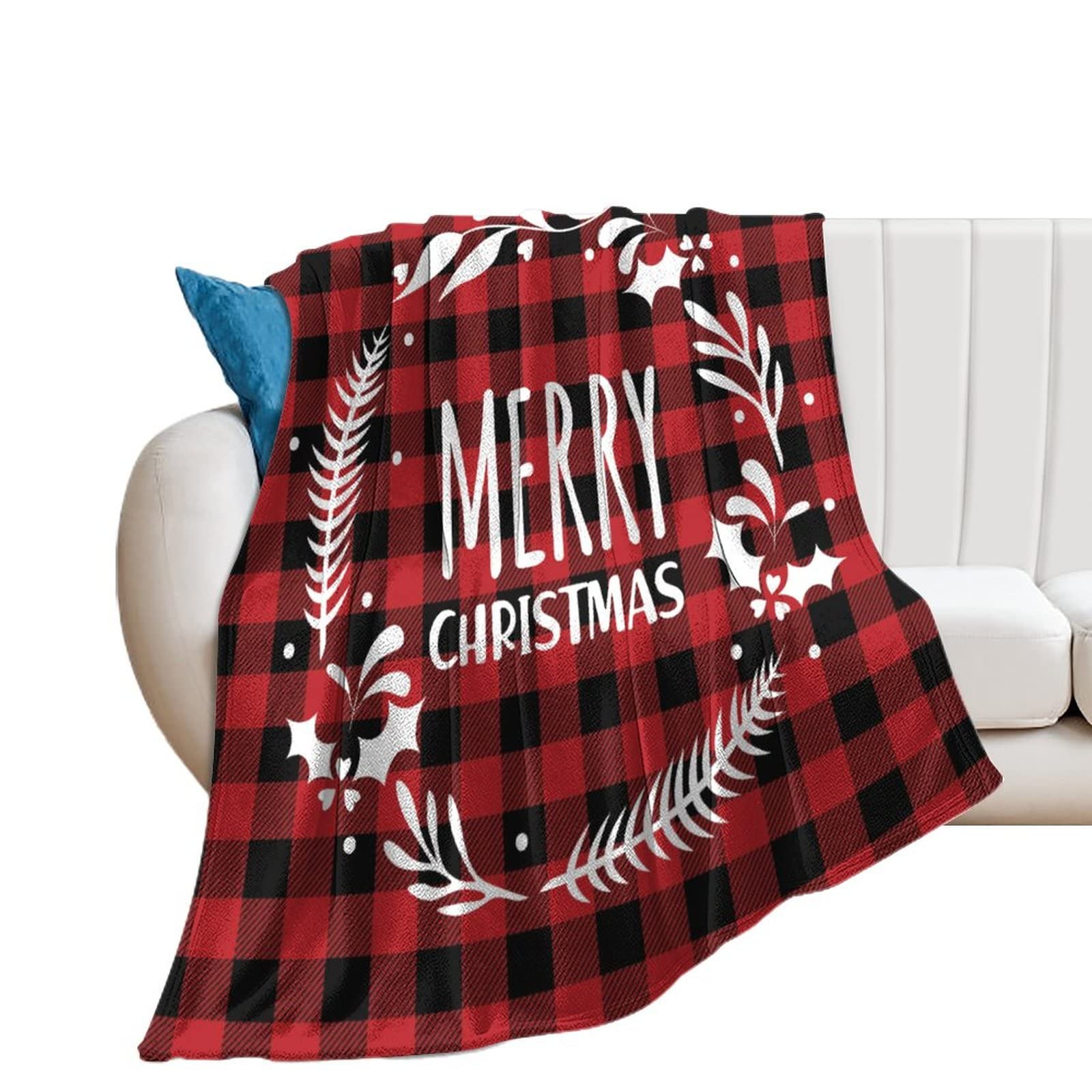 Jeté de Noël en flanelle grande taille pour adulte et enfant