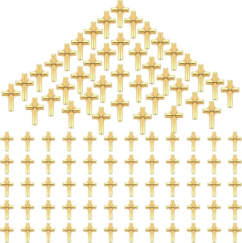 100200 pines cruzados a granel, pines de solapa cruzados, pin de San Valentín, juego de pasadores de cruz dorados, pasadores de cruz plateados,