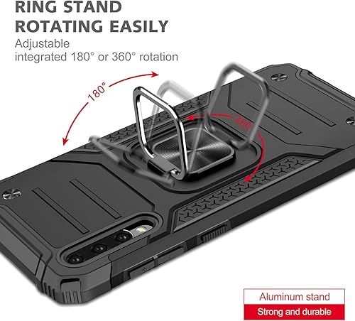 Miniatura 6 de Funda para Samsung Galaxy A50 A50S A30S grado militar con función atril incorporada, soporte de armadura resistente a prueba de golpes, funda