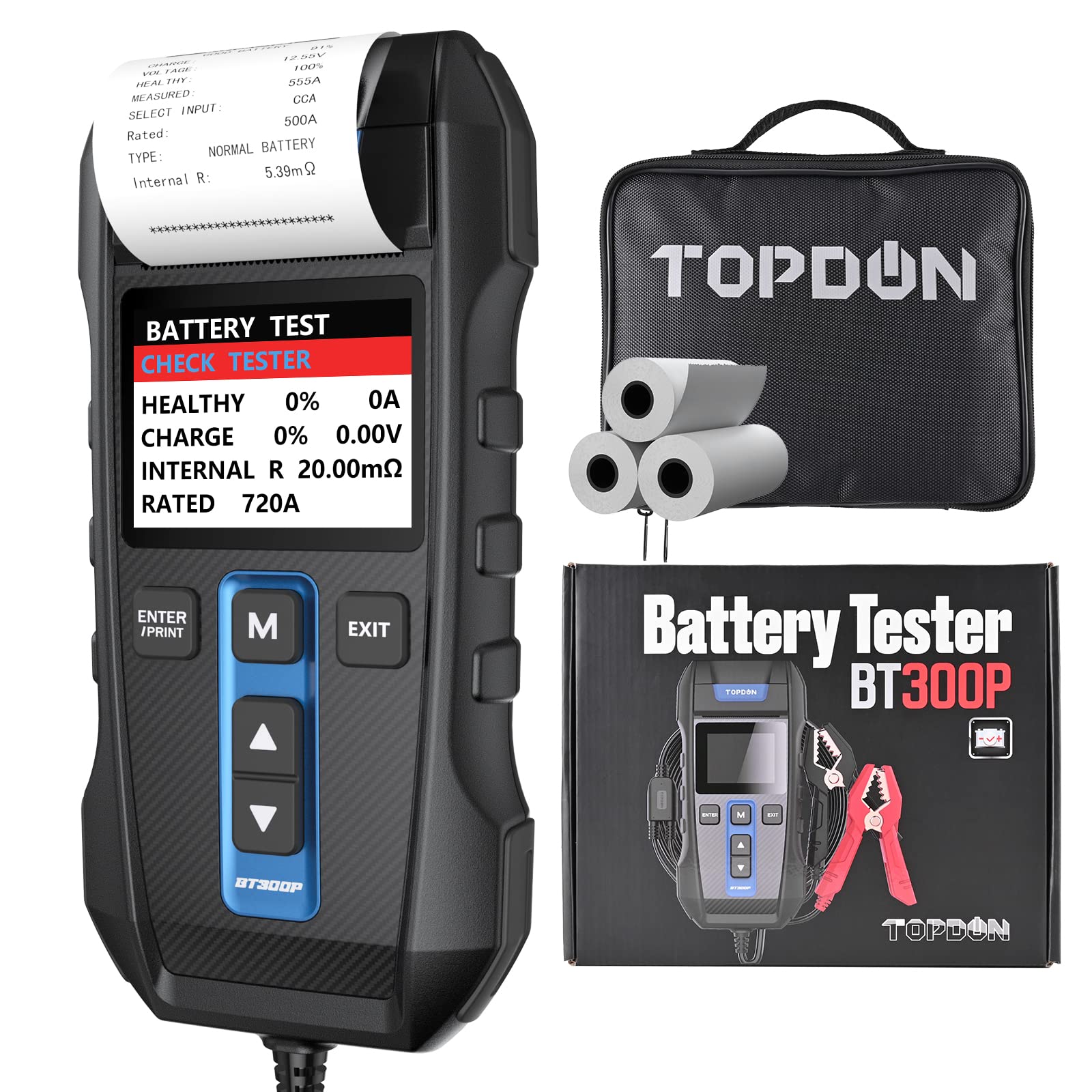 Buy Car Battery Tester TOPDON BT300P 12V 24V Battery Tester with