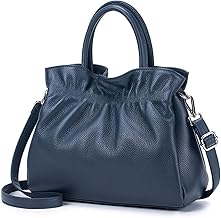 MFFOR Genuine Leather Women's 3-Way Shoulder Bag Handbag Crossbody Bag Lightweight Fashionable Large Capacity Soft Simple Casual Handbag Popular for Commuting