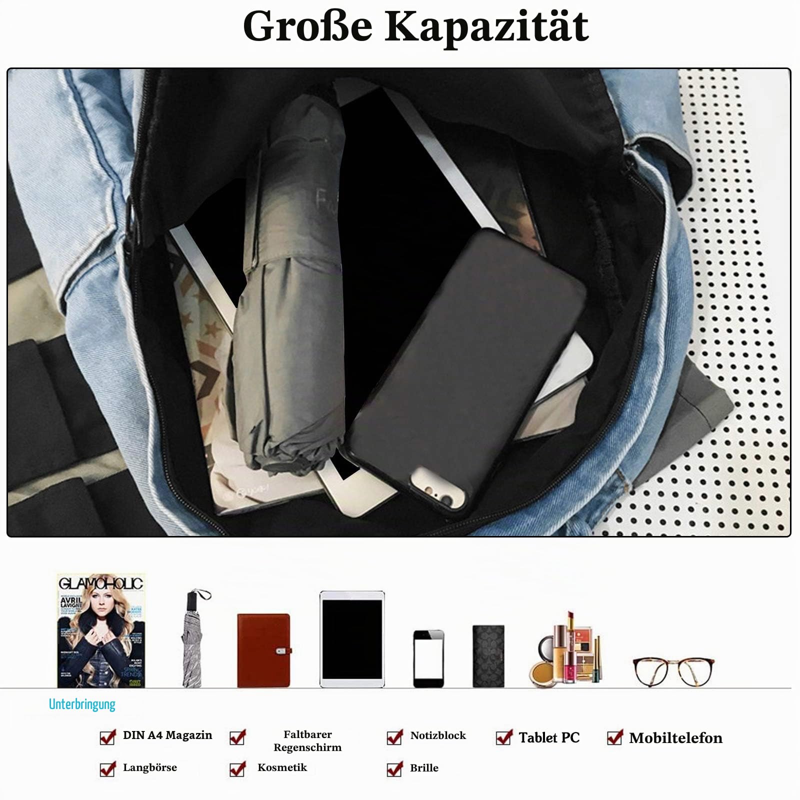 FANDARE Vintage Rucksack Unisex Schulrucksack Teenager Stilvoll Rucksäcke Mädchen Junge Daypack Hochschule Draussen Camping Reise Schultasche Dauerhaft Segeltuch Hellblau