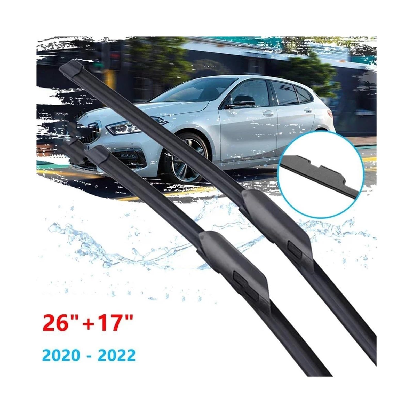 Limpiaparabrisas Limpiaparabrisas Coche Para Serie 1 F40 Para Hatchback 2020 2021 2022 Escobillas Limpiaparabrisas Delanteras Limpiaparabrisas Ventana Delantera Delanteros Cepillos