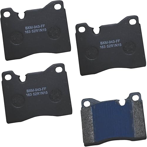 Vista 430 de Bendix Premium SBM8 - Pastillas de freno semimetálicas Premium para modelos seleccionados Buick Special, Camaro, Corvette, Phaeton, Olds F85, Vista