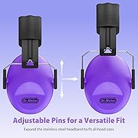 Vista 2 de Orejeras para reducir el ruido: EM100 SNR27.4 Protección para los oídos para niños con diadema ajustable, auriculares con cancelación de ruido