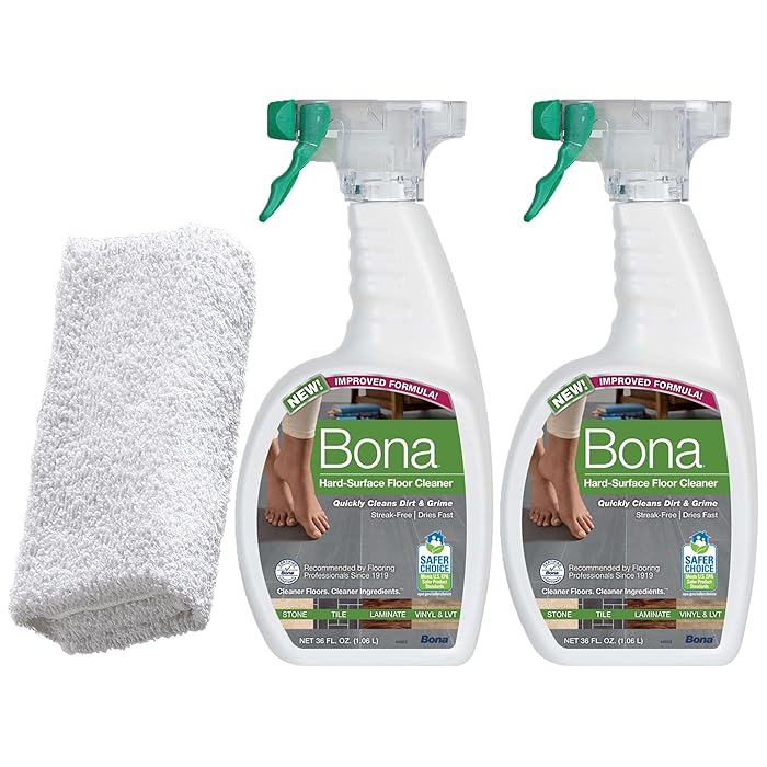 Buy 2 Bona Hard Surface Floor Cleaners, 36oz Unscented Floor Cleaner Spray + Daley Mint Towel