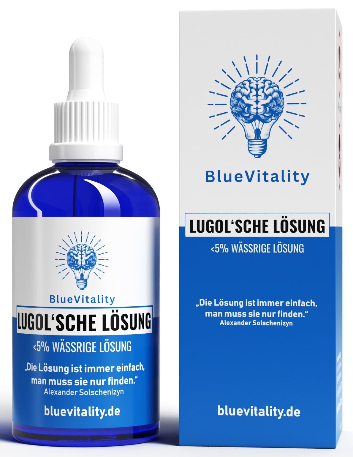 Iodio Lugol 5% 100 ml z pipetką Made in Germany
