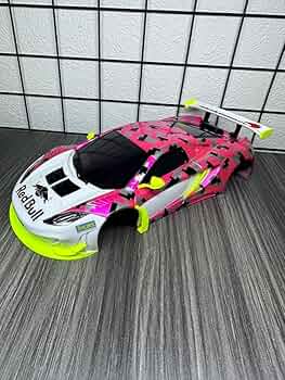 京商ミニッツ　ボディ自家塗装　12C 　アルミ新品タイヤスペアーボディライト付き ミニッツ ホワイトボディー塗装 完成！｜MINI-Z MANIA