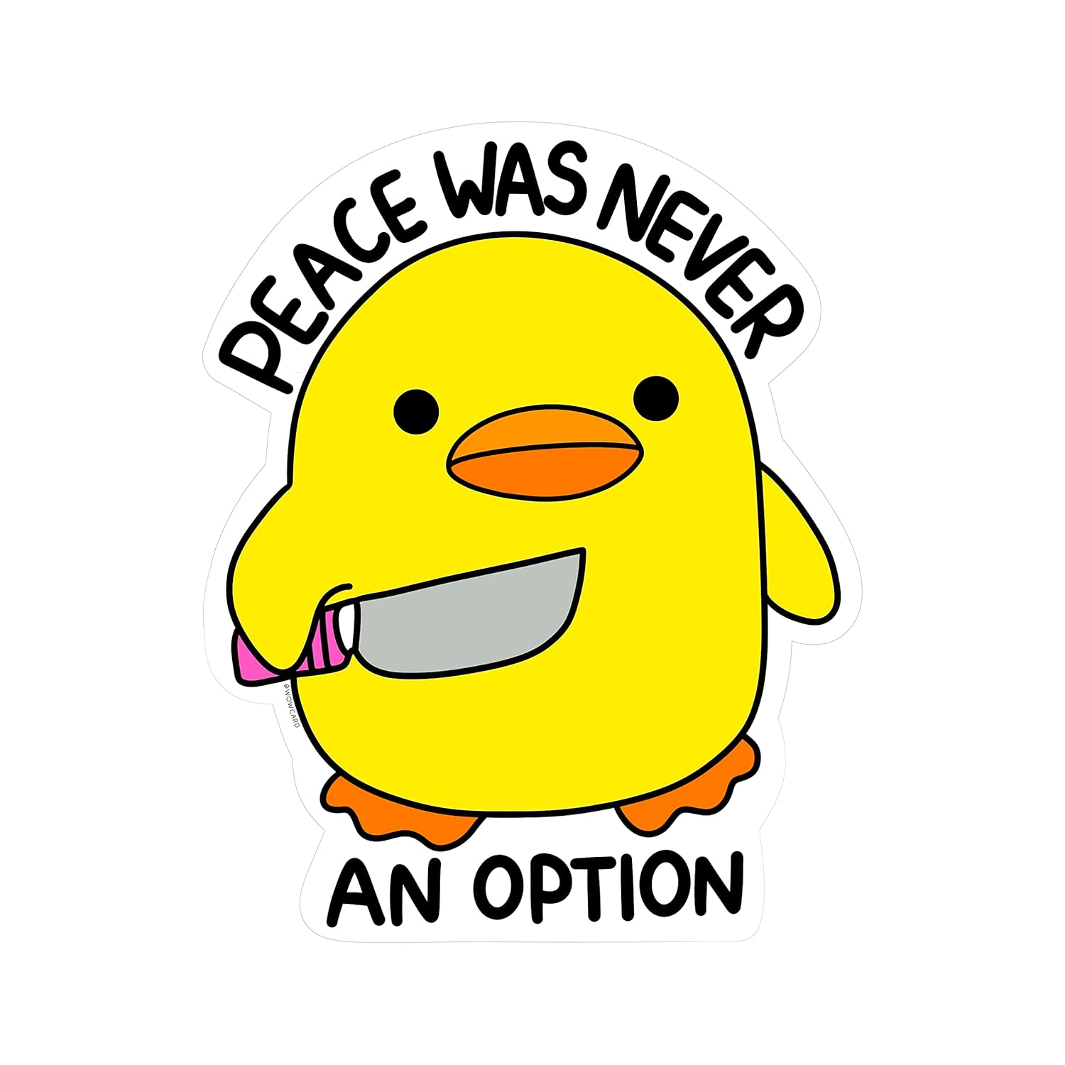 Chick with Knife, Peace was Never an Option, Funny Cute