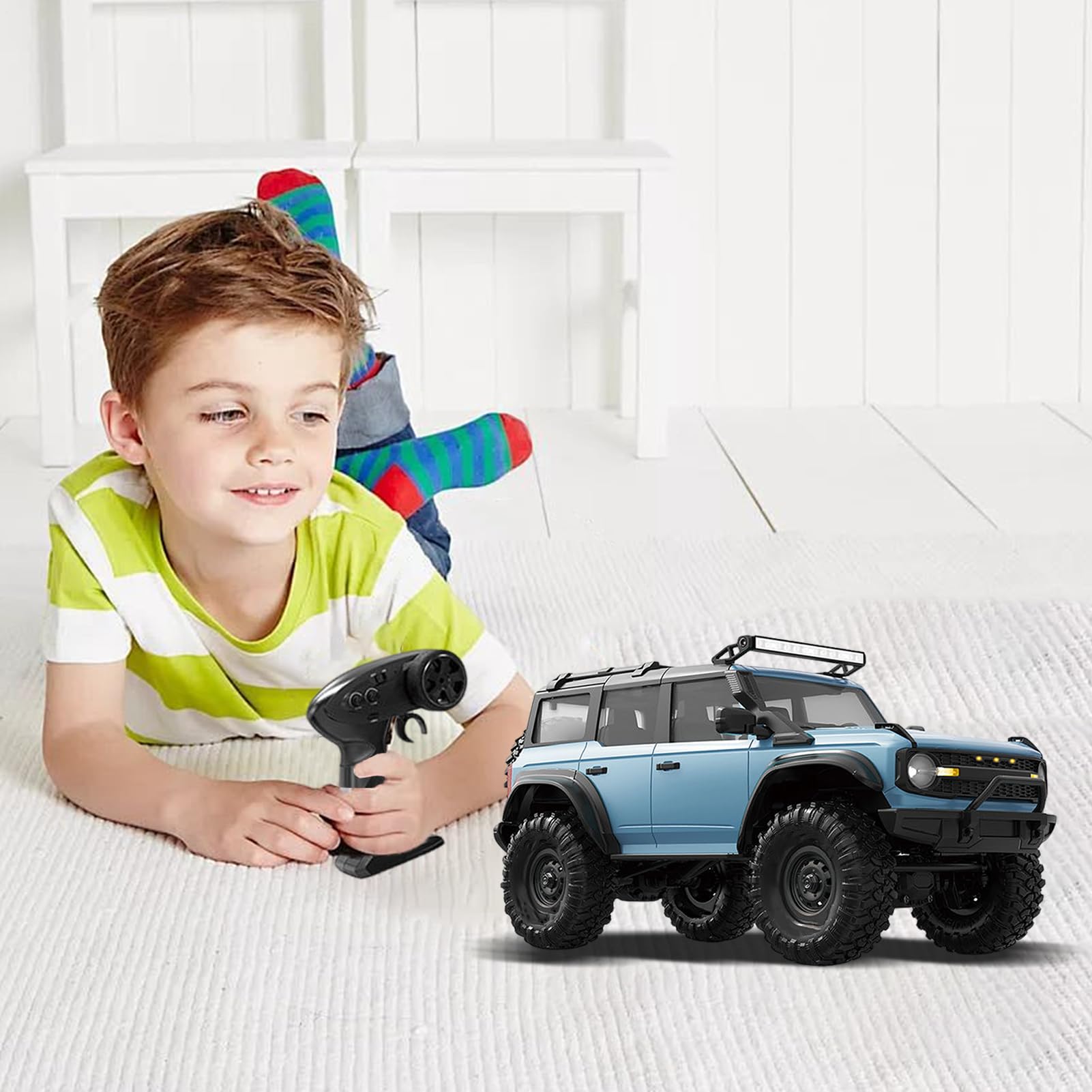 Generico Auto RC Drift Camion Crawler Fuoristrada 2,4 GHz | Veicolo Fuoristrada Radiocomandato 1 16 Per Bambini, Ragazzi, Ragazze, Adulti, All'aperto, Feste, Compleanni,