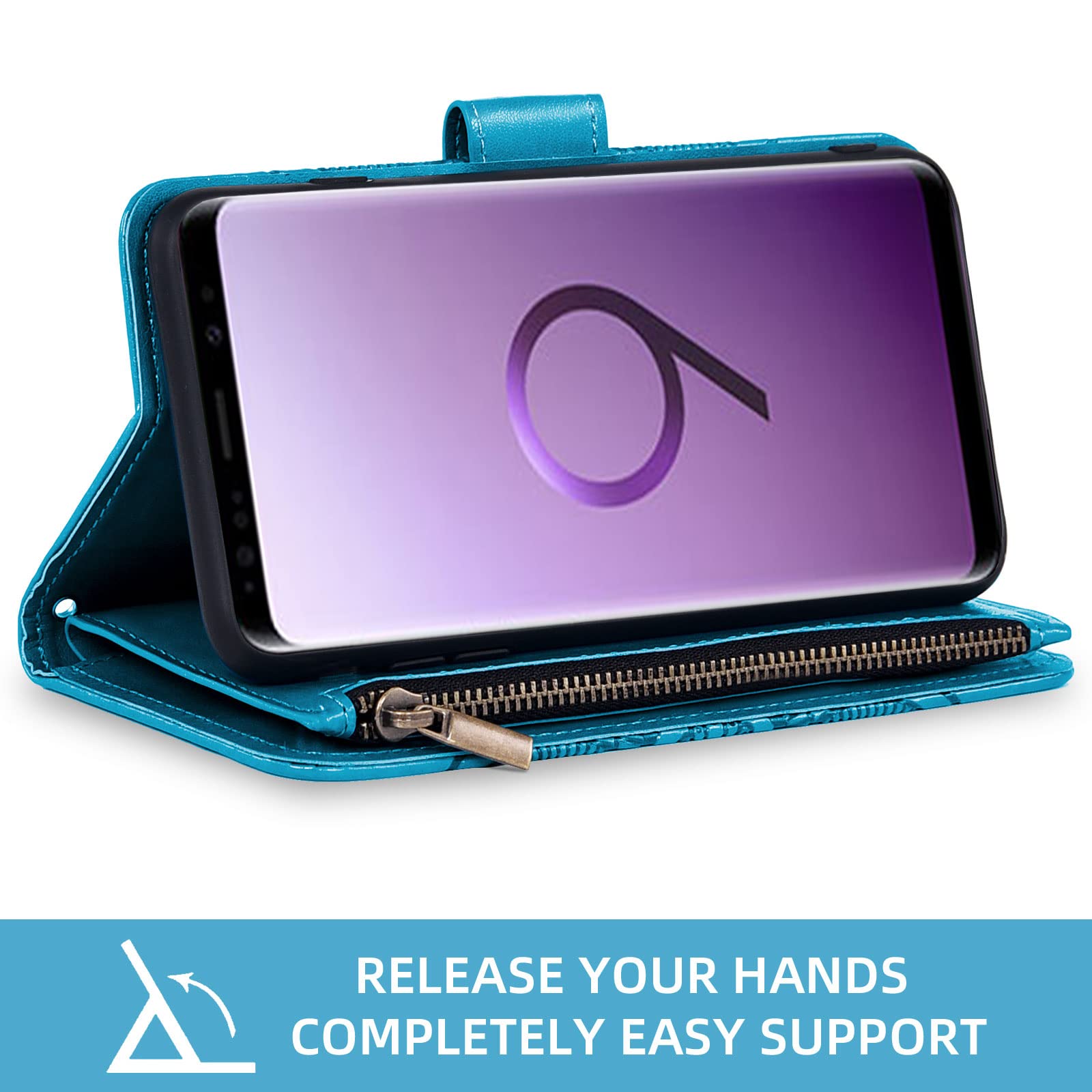 Amazon.com: Asuwish Compatible with Samsung Galaxy S9 Wallet Case