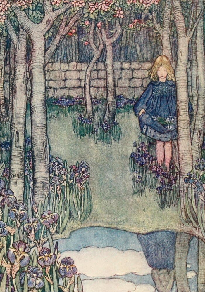 Posterazzi The Childrens Book of Gardening 1909 Irises Poster Print by Winifred Cayley-Robinson, (24 x 36)