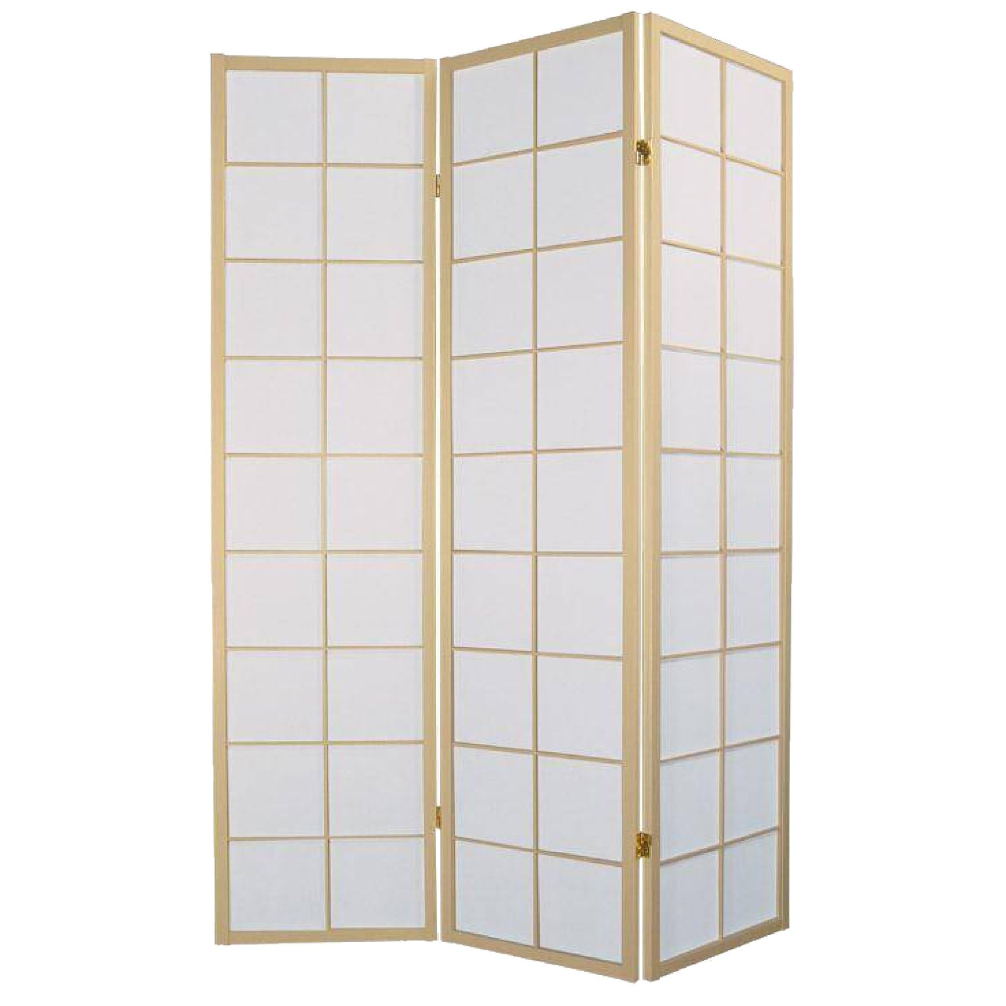 Biombo Japonés De 3 Paneles – Separador De Habitación Con Papel De Arroz Shoji, 135x180 Cm, Estilo Zen