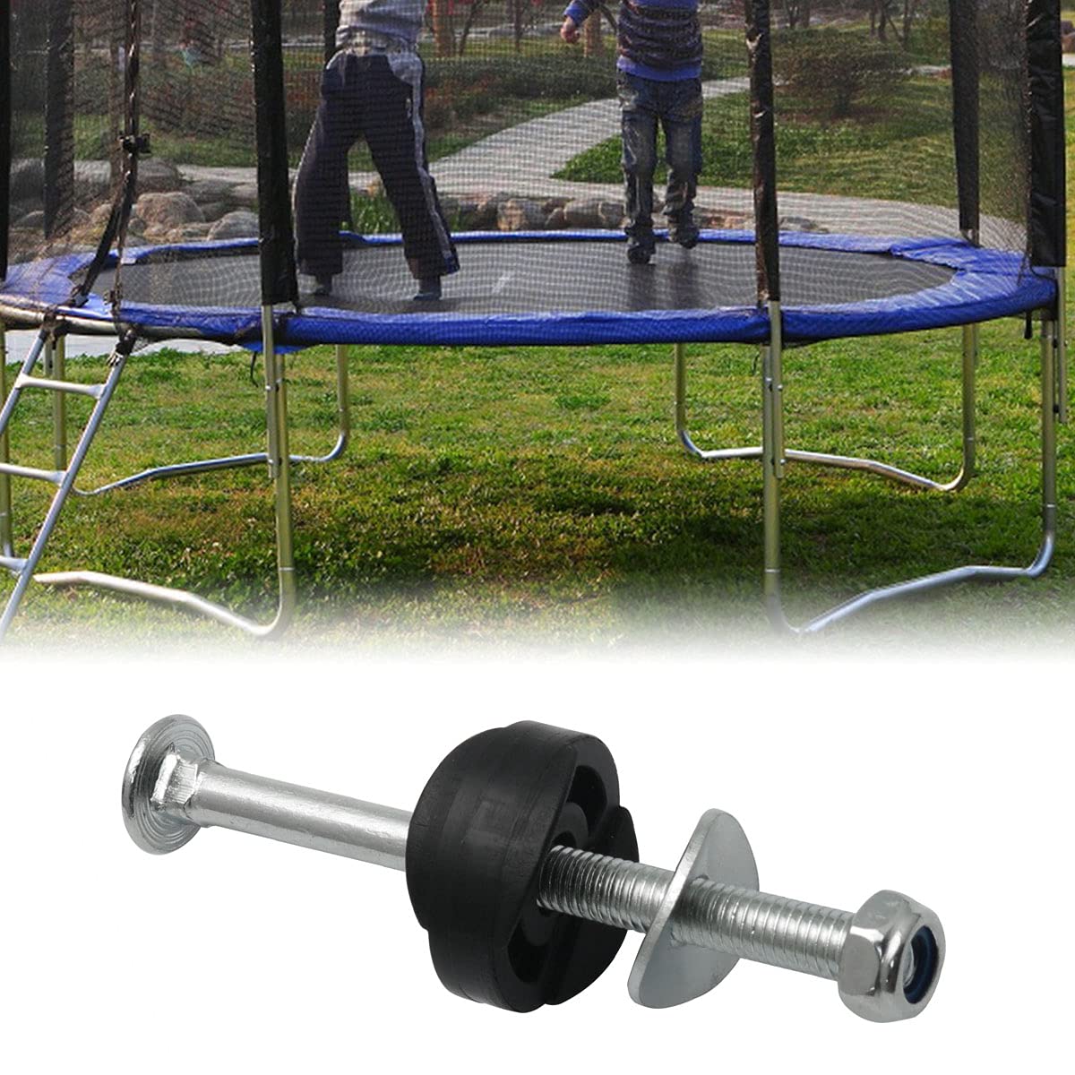Lot De 10 Vis De Réparation Pour Trampoline – Fer – Longueur 7,5 Cm – Enfant