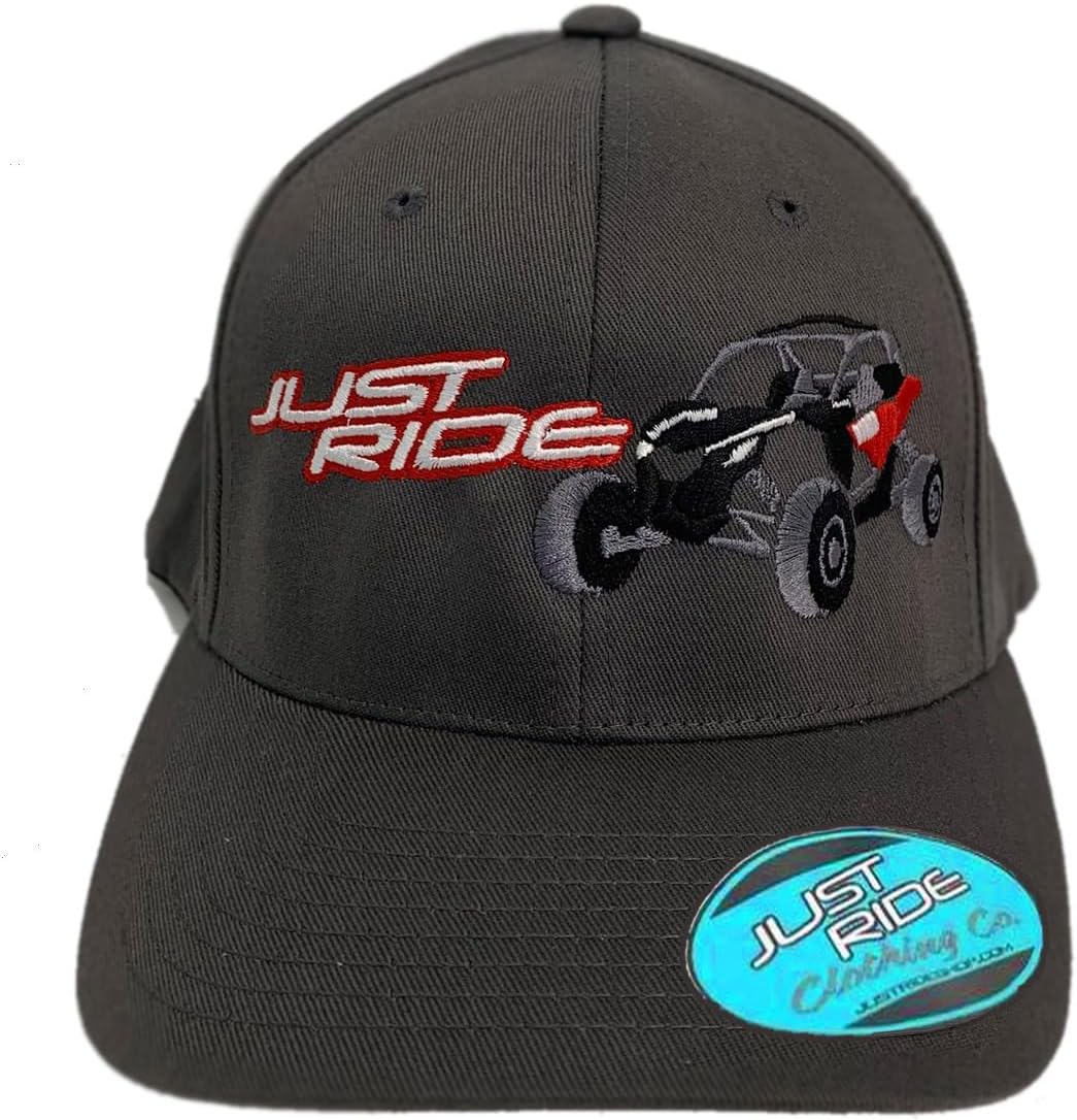 JUST RIDE X3 UTV Side by Side HAT Cap Fitted Flex FIT