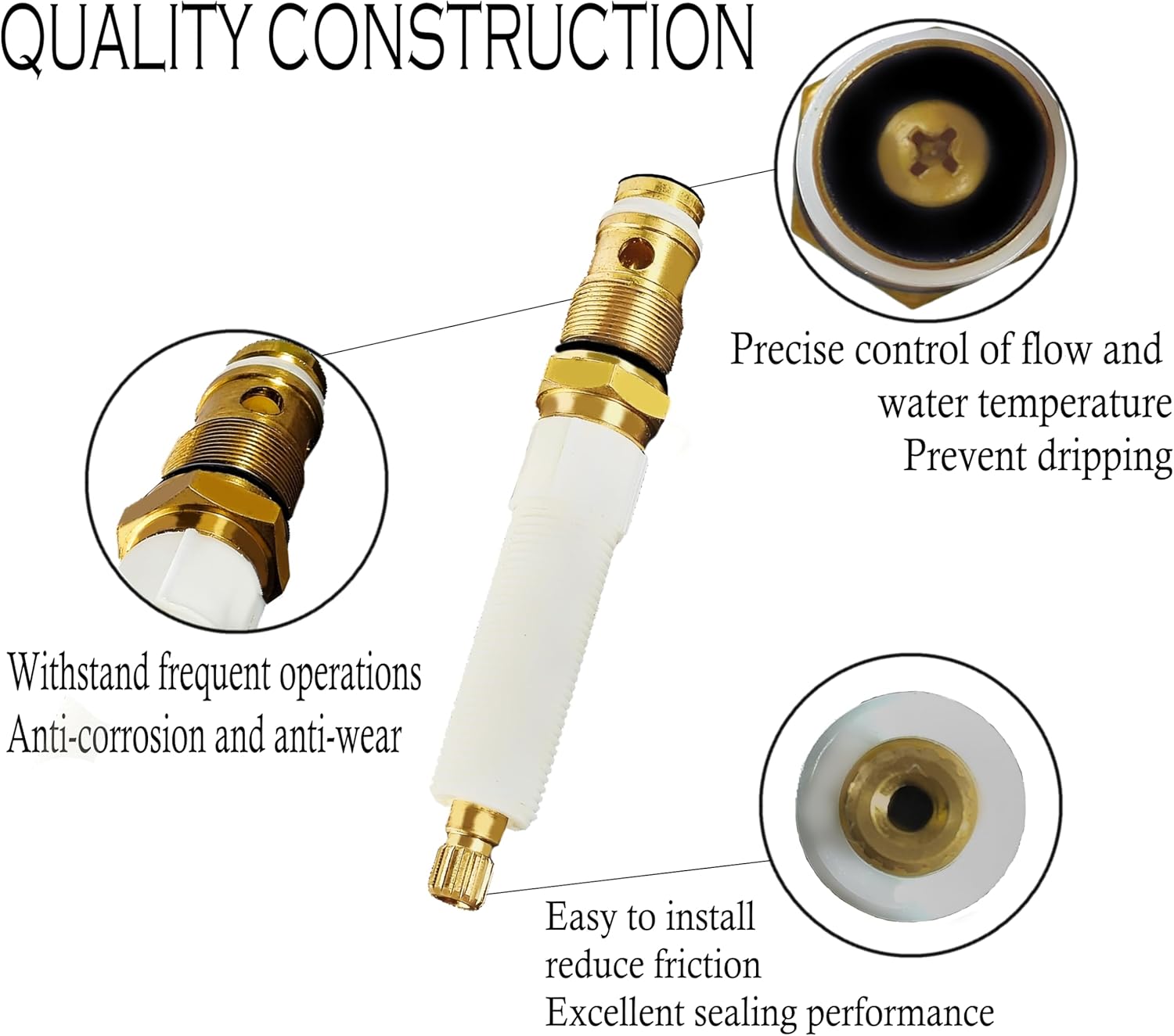 ALITZ K-30467 Shower Diverter Valve Replacement for Kohler 30467 – Compatible with K-7272, K-7271, K-7259, K-7265 – Brass & Durable Plastic Construction