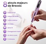 Cordless Electric Nail Drill, 12 in 1 Electric Nail File Kit, Purple - 3